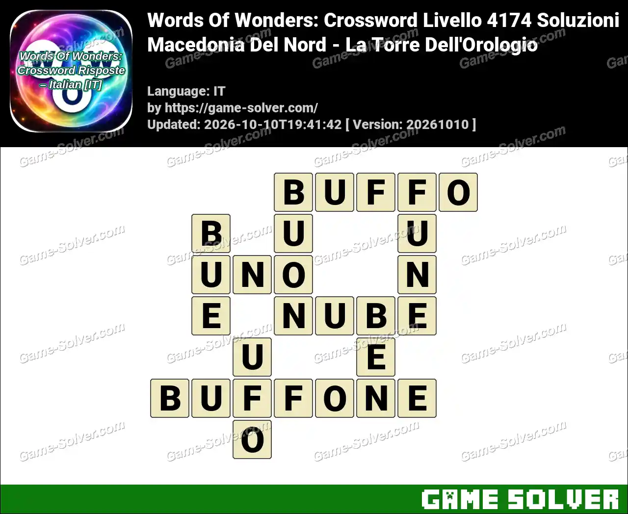 Words Of Wonders: Crossword Livello 4174 Soluzioni – Macedonia Del Nord – La Torre Dell’Orologio